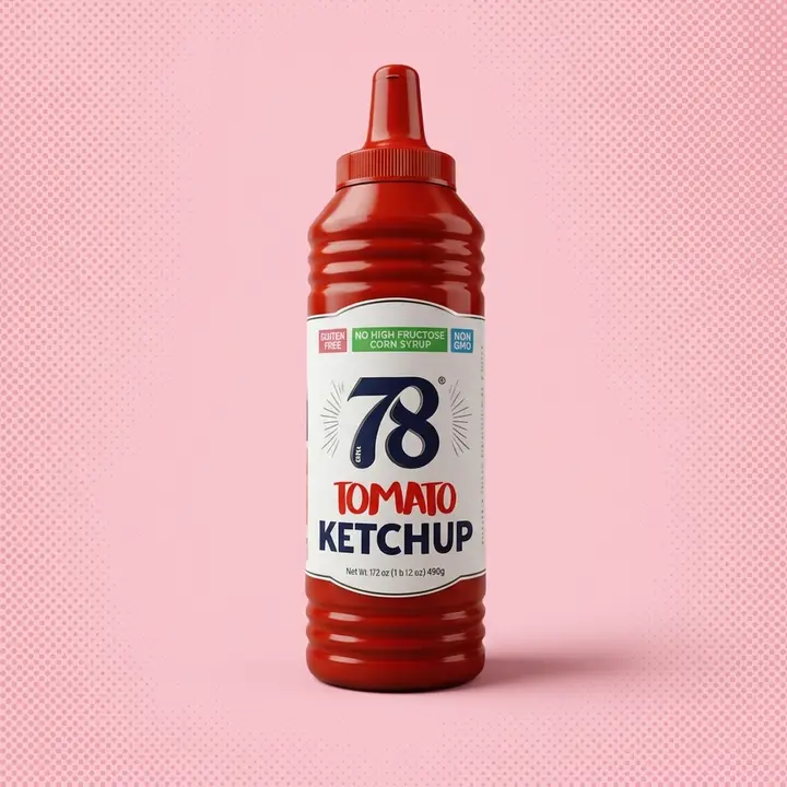 78 Brand Tomato Ketchup wholesale squeeze bottle for foodservice, sold by the case on 78 Market