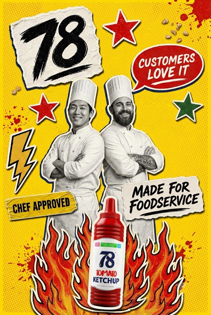 Chefs across 25+ states trust 78 Brand natural non-GMO ketchup and mustard