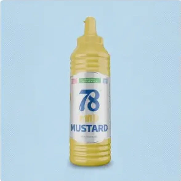 78 Brand Yellow Mustard wholesale squeeze bottle for kitchens, sold by the case on 78 Market